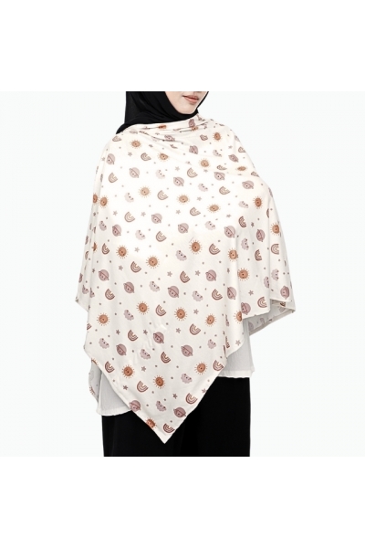 Baby Love Collection Maternity Nursing Cover Printed Cotton Spandex in Sunny Dream